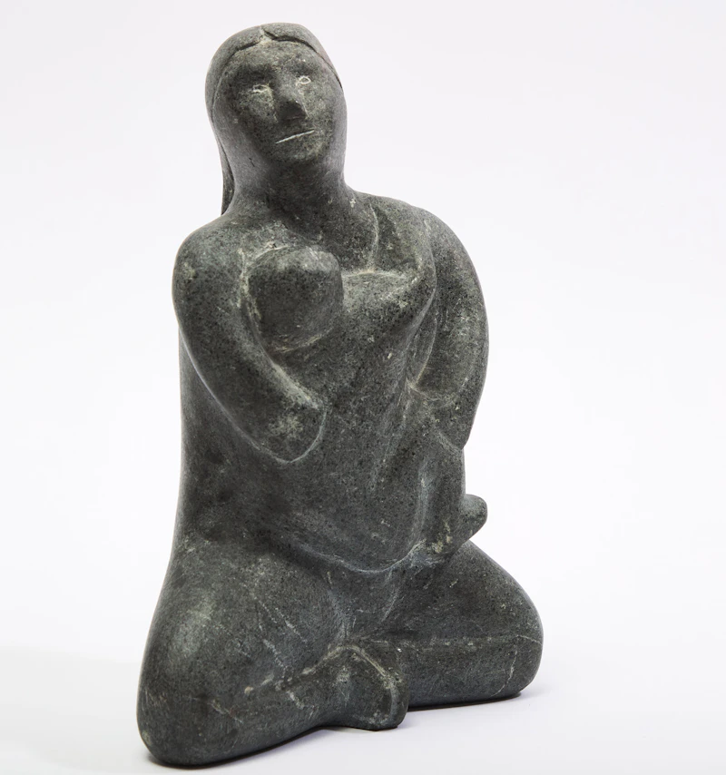 Andy Mamgark, Mother and Child, stone - view 2