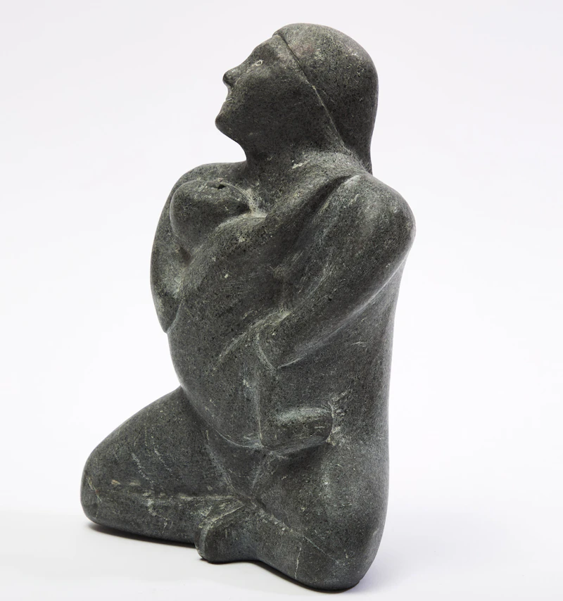 Andy Mamgark, Mother and Child, stone - view 3