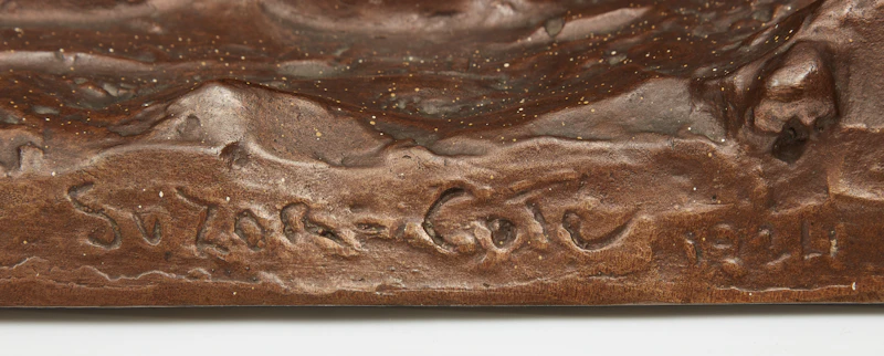 Marc-Aurèle de Foy Suzor-Coté, Le Halage du bois, 1924, bronze - view 3