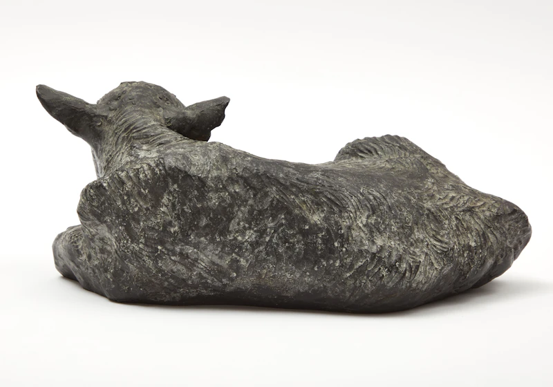 Joe Fafard, Calf Lying Down, bronze, 1993 - view 4