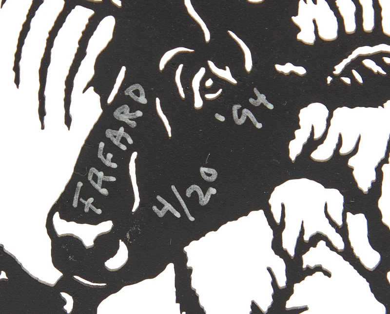 Joe Fafard, Cow and calf, lasercut steel, 1994 - view 5