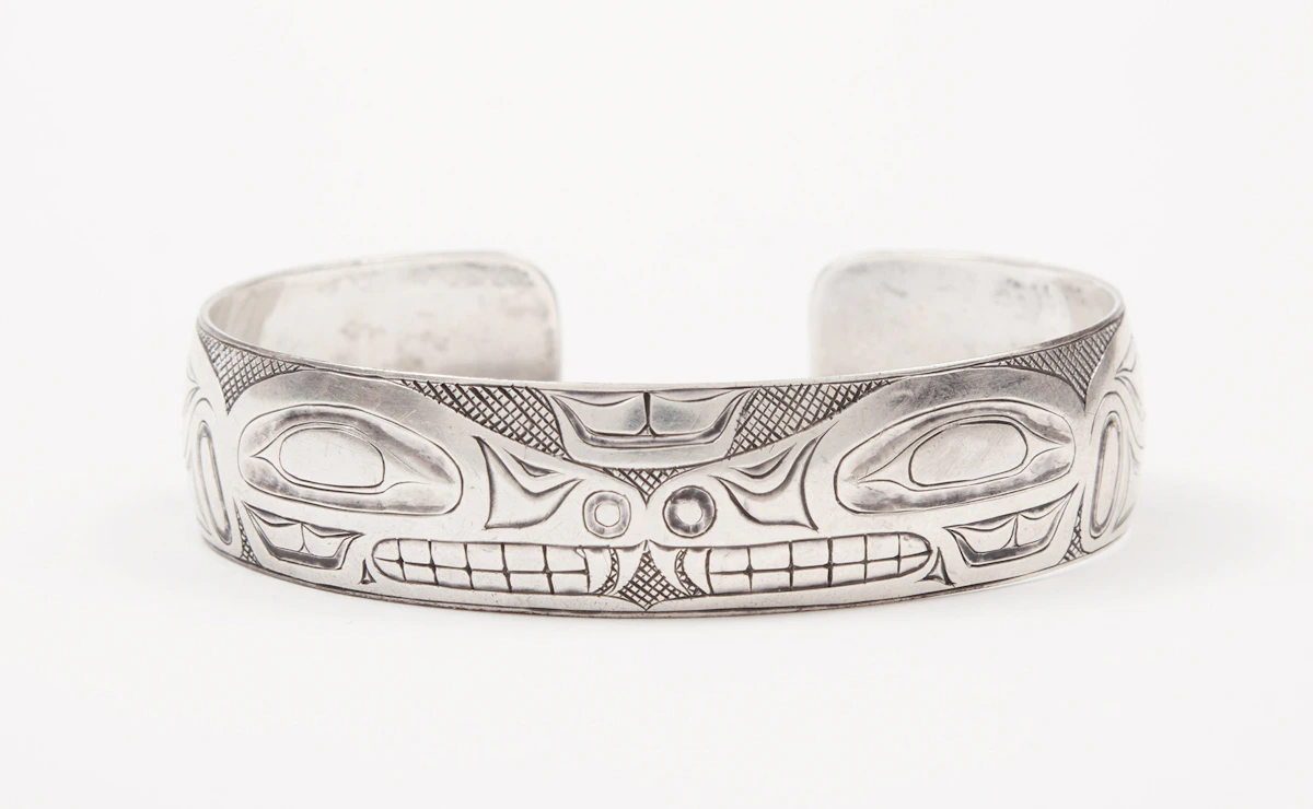 Bill Ronald Reid, Split Tail Whale Bracelet, silver