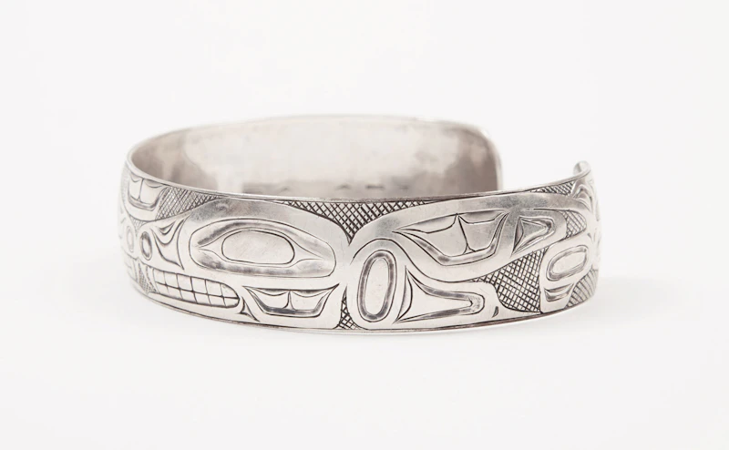 Bill Ronald Reid, Split Tail Whale Bracelet, silver - view 3