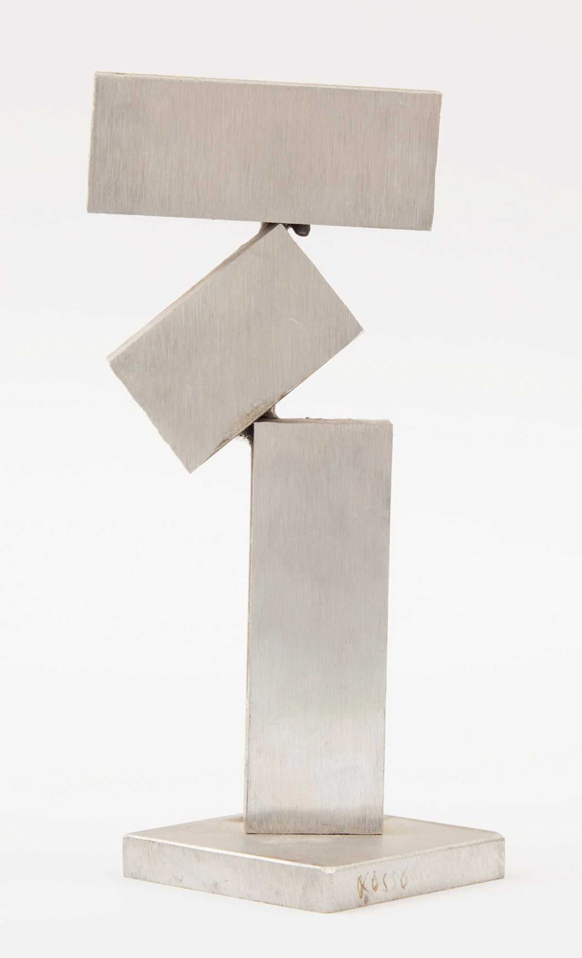 Kosso Eloul, Two Untitled Abstracts, two aluminum sculptures