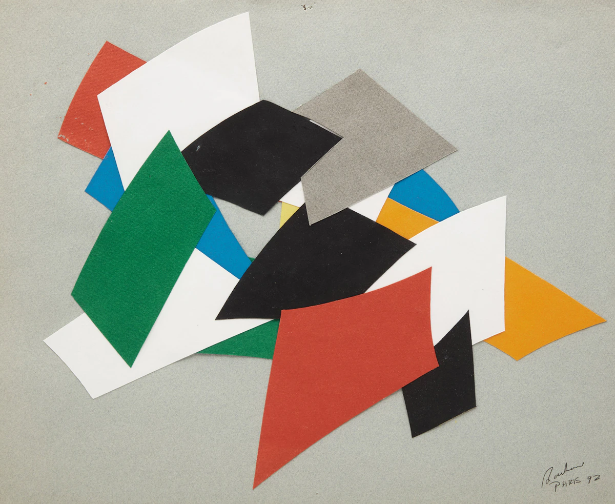 Christian Marcel Barbeau, Le doux désert de la rue, collage on paper