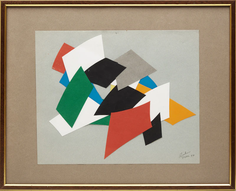 Christian Marcel Barbeau, Le doux désert de la rue, collage on paper - view 2