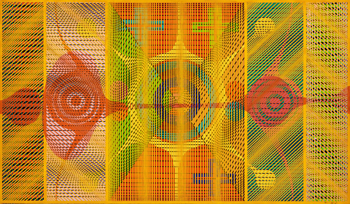 Harold Barling Town, Silent Light #8, oil and lucite on canvas, 1968-1969