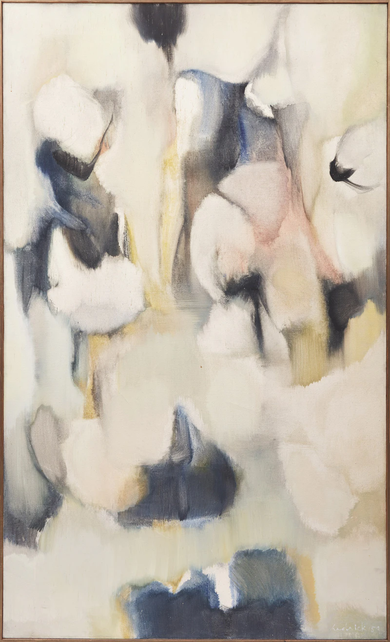 Robert Hedrick, Chrysalis, oil on canvas, 1957 - view 2