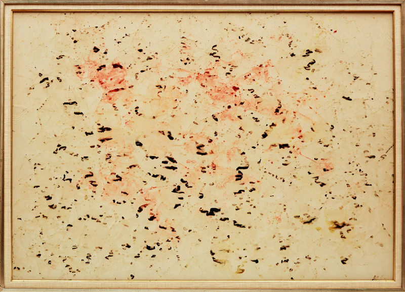 Jean Albert McEwen, Sans titre, 1953, coloured ink on paper mounted on board - view 2