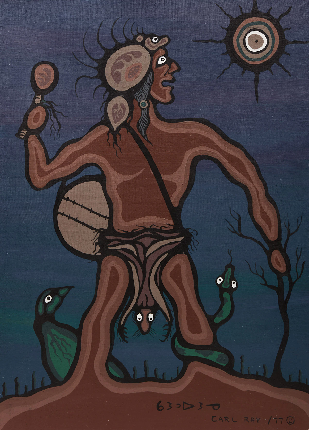 Carl Ray, Untitled, acrylic on canvas, 1977