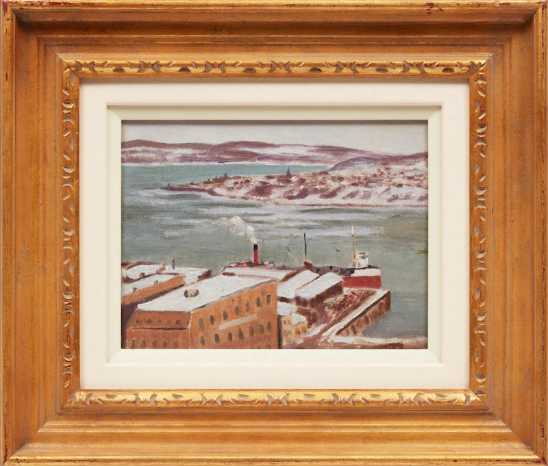 Robert Wakeham Pilot, Lévis from Quebec, oil on board - view 2