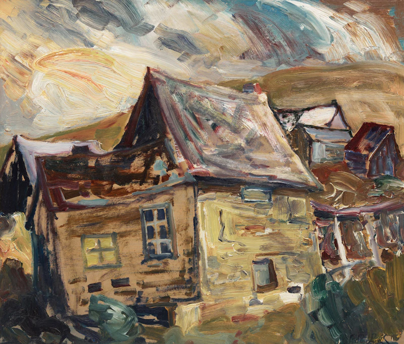 Houses in a Village by René Richard
