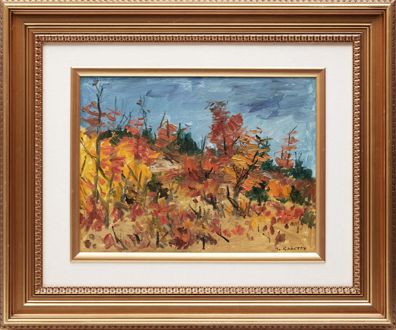William Goodridge Roberts, Automne, oil on board - view 2