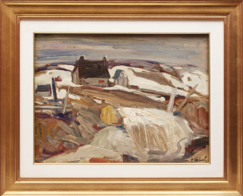 René Richard, Winter Landscape, oil on board - view 2