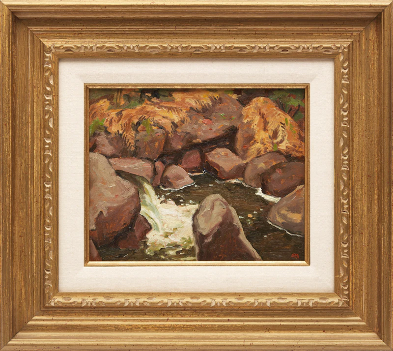 Edwin Headley Holgate, Laurentian Stream, oil on board - view 2