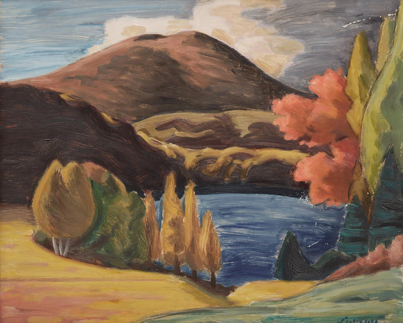Fall, Lake Orford by John Goodwin Lyman