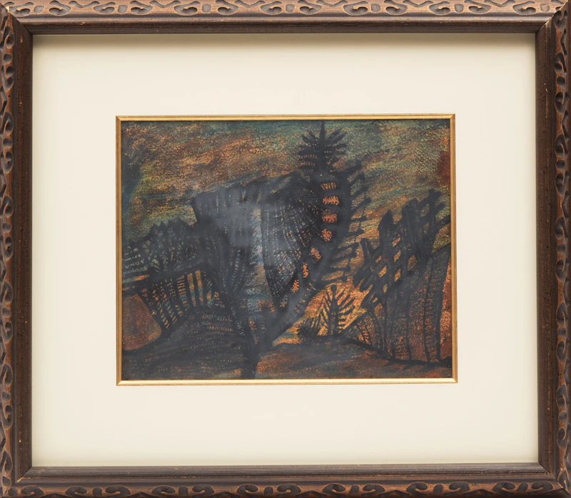 Jean-Paul Mousseau, Abstraction, mixed media on paper - view 2