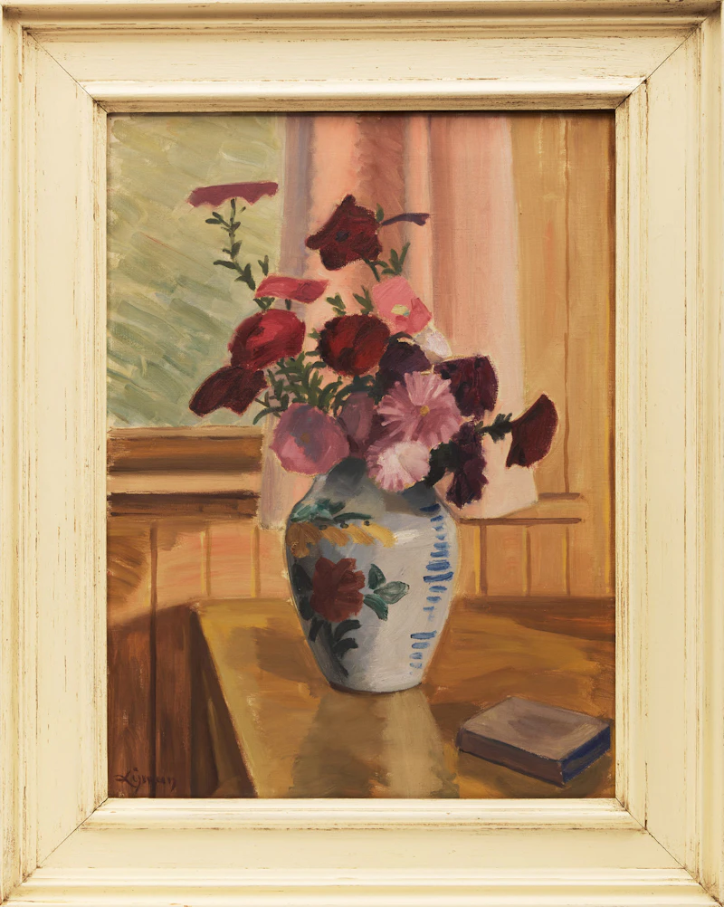 John Goodwin Lyman, Floral Still Life, oil on canvas - view 2
