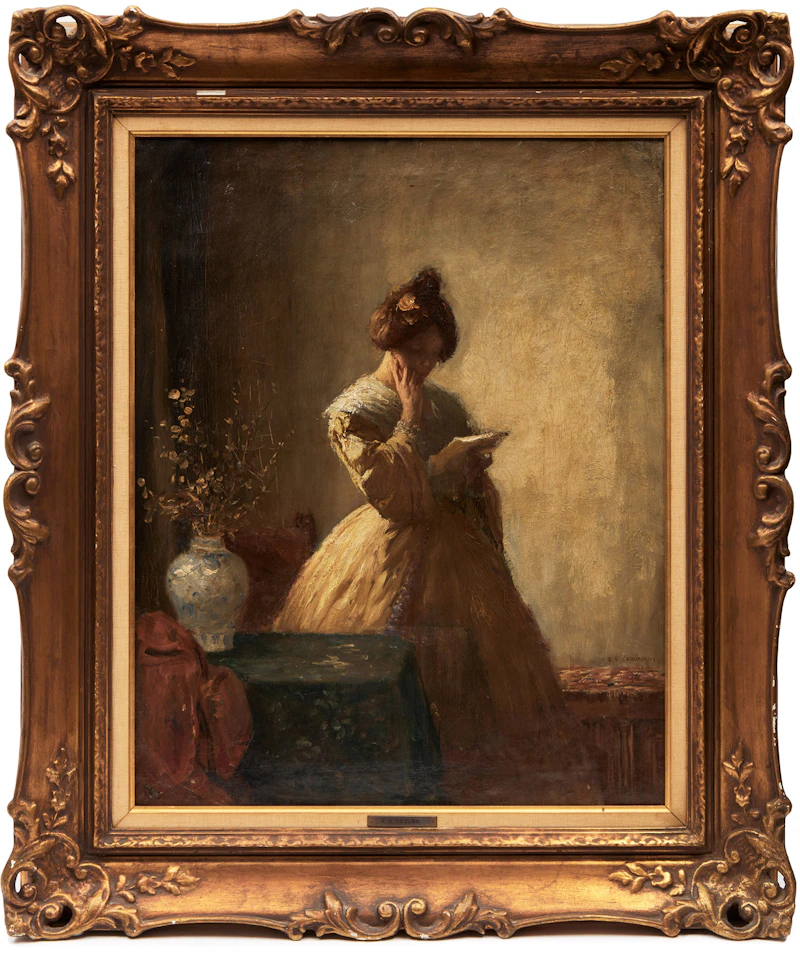 Frederick Simpson Coburn, The Letter, oil on canvas, 1913 - view 2