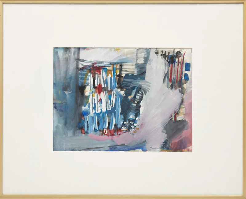 Pierre Gauvreau, Untitled Abstract, oil on paper - view 2