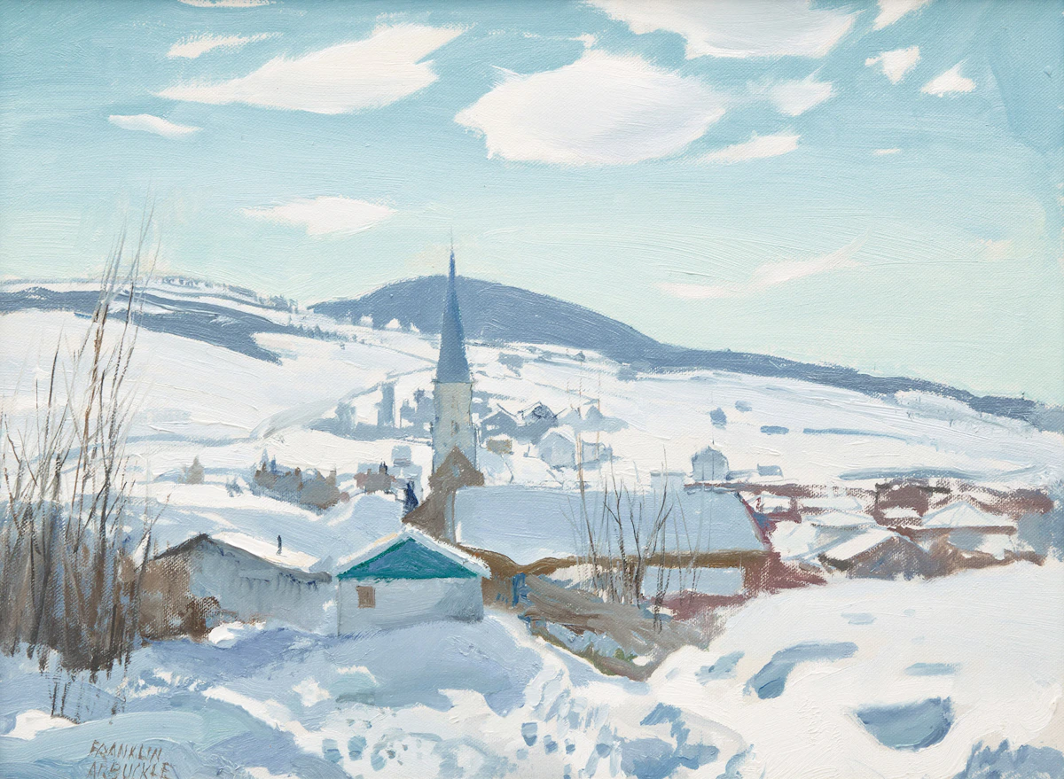 George Franklin Arbuckle, St. Tite des Caps, oil on canvas laid down on board, 1989