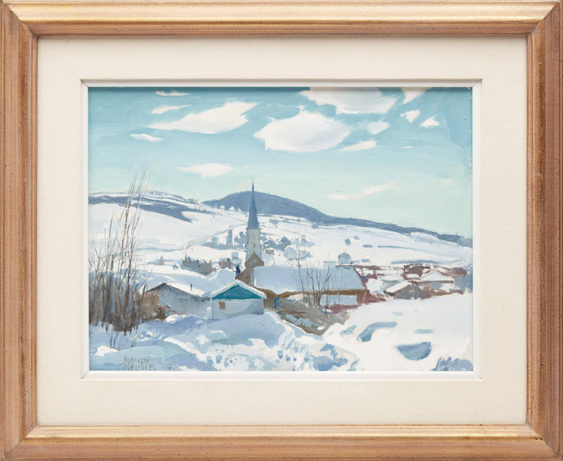 George Franklin Arbuckle, St. Tite des Caps, oil on canvas laid down on board, 1989 - view 2