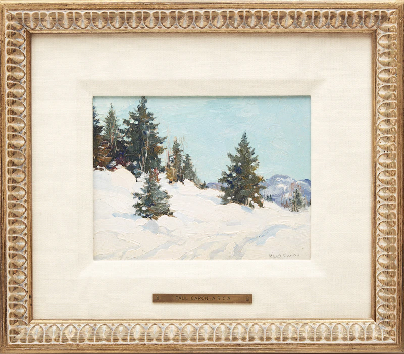 Paul Archibald Caron, Ste. Adèle en Haut, Near the Chantecler Inn, oil on board, 1929 - view 2