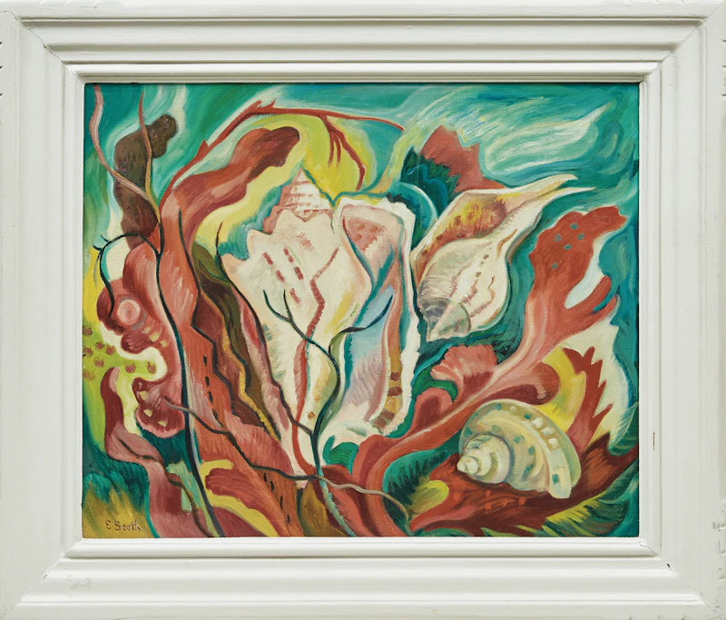 Ethel Seath, Shell Pattern, oil on canvas - view 2