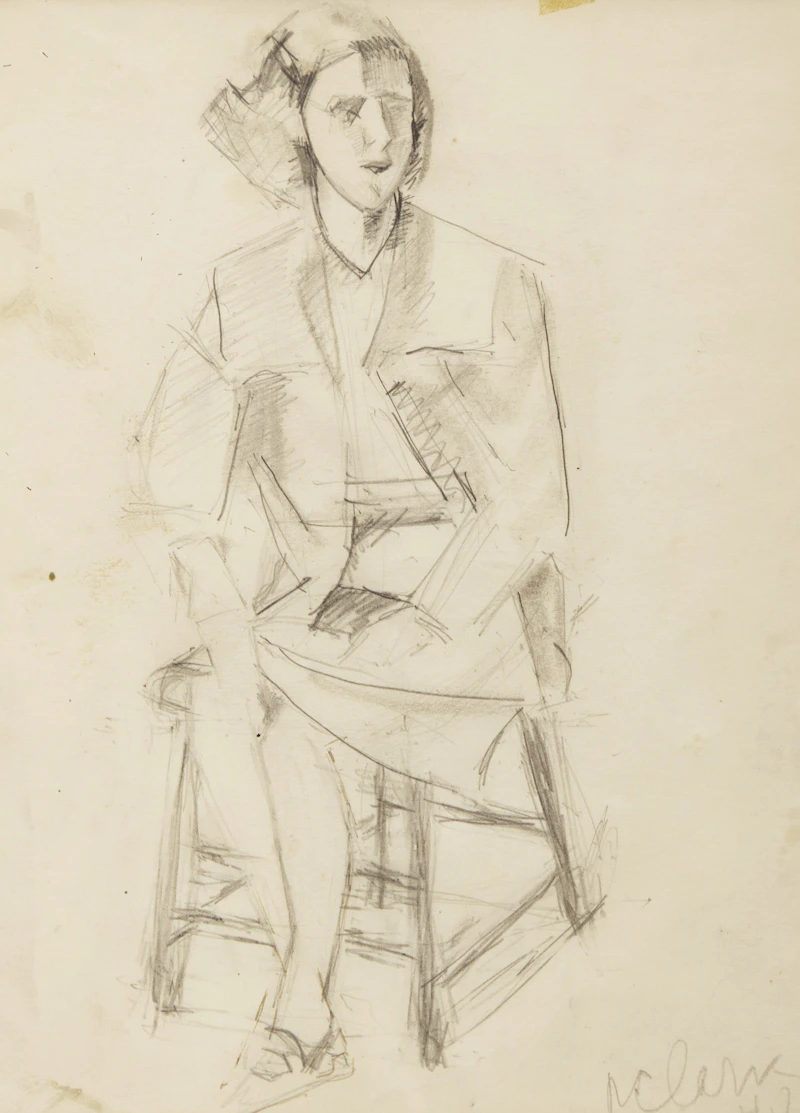 Study for Model in My Blue Suit, 1940 by Paraskeva Plistik Clark