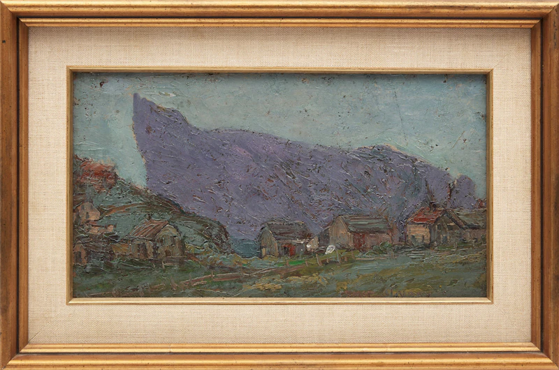 Florence Helena McGillivray, Percé Rock, oil on board, 1919 - view 2