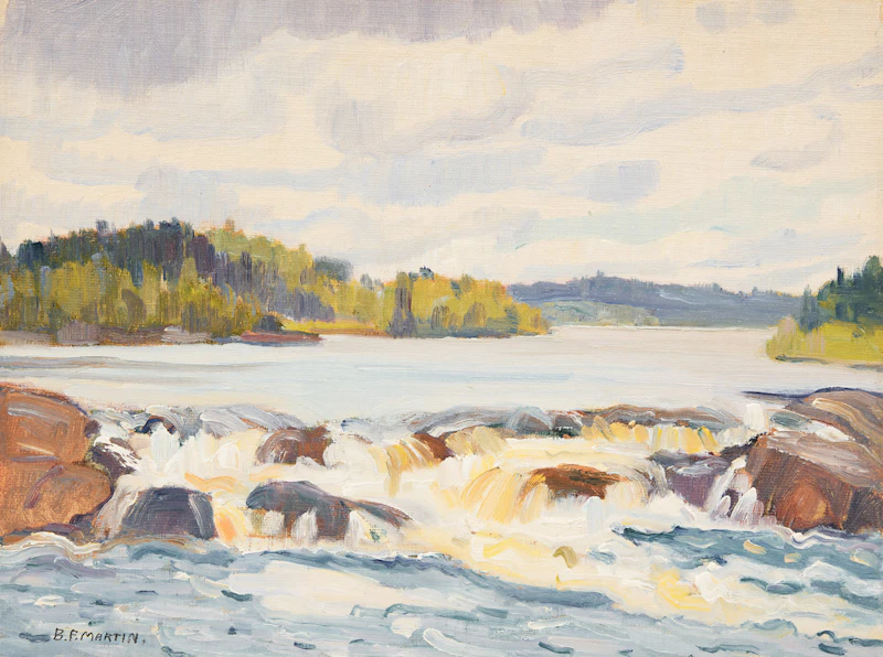 Waterfall, Muskoka River by Bernice Fenwick Martin