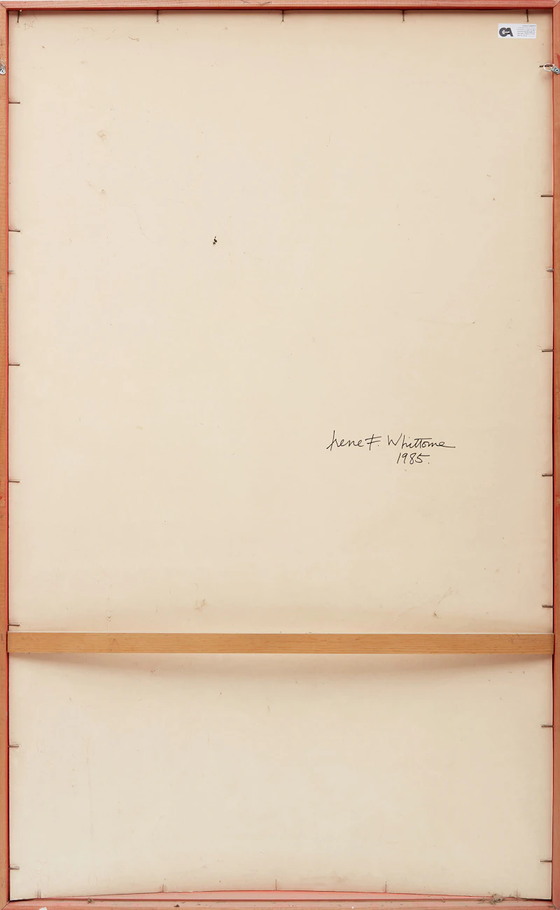 Irene F. Whittome, Untitled (Red Figure), mixed media on paper, 1985 - view 3