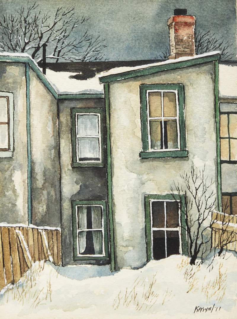 Stucco House on Seaton Street by John Kasyn
