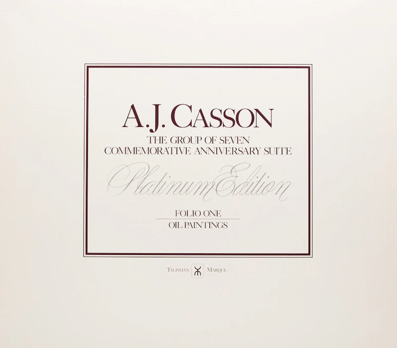 Alfred Joseph Casson, A.J. Casson: The Group of Seven Commemorative Anniversary Suite (Folio One: Oil Paintings), folio of seven photolithographic reproductions - view 2