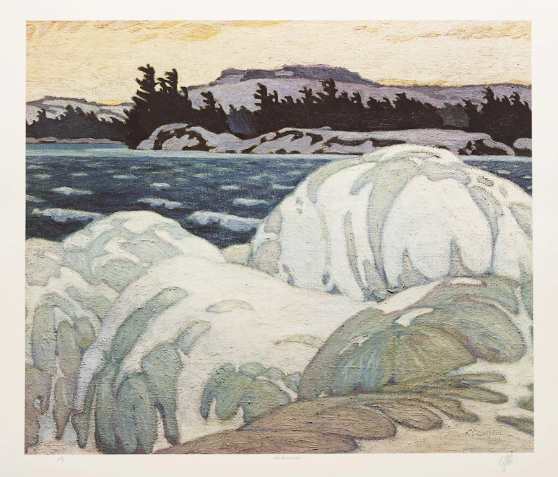 Alfred Joseph Casson, A.J. Casson: The Group of Seven Commemorative Anniversary Suite (Folio One: Oil Paintings), folio of seven photolithographic reproductions - view 4