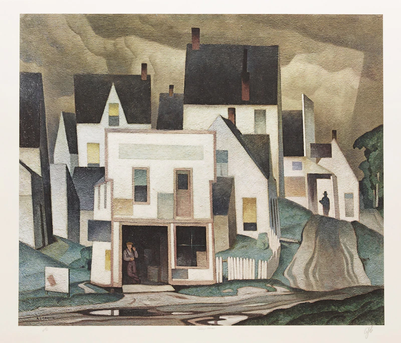 Alfred Joseph Casson, A.J. Casson: The Group of Seven Commemorative Anniversary Suite (Folio One: Oil Paintings), folio of seven photolithographic reproductions - view 8