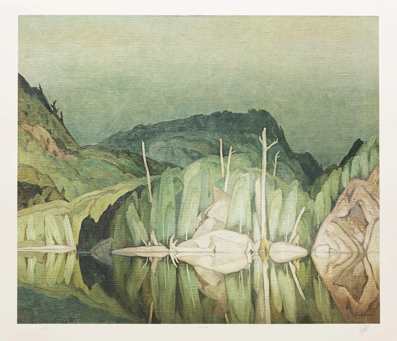 Alfred Joseph Casson, A.J. Casson: The Group of Seven Commemorative Anniversary Suite (Folio One: Oil Paintings), folio of seven photolithographic reproductions - view 9