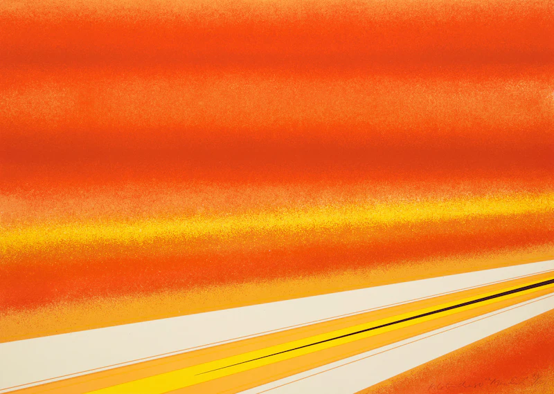 Rita Letendre, Maadim, colour serigraph
