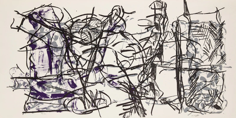 Jean Paul Riopelle, Album 67, No. 13, colour lithograph; three booklets