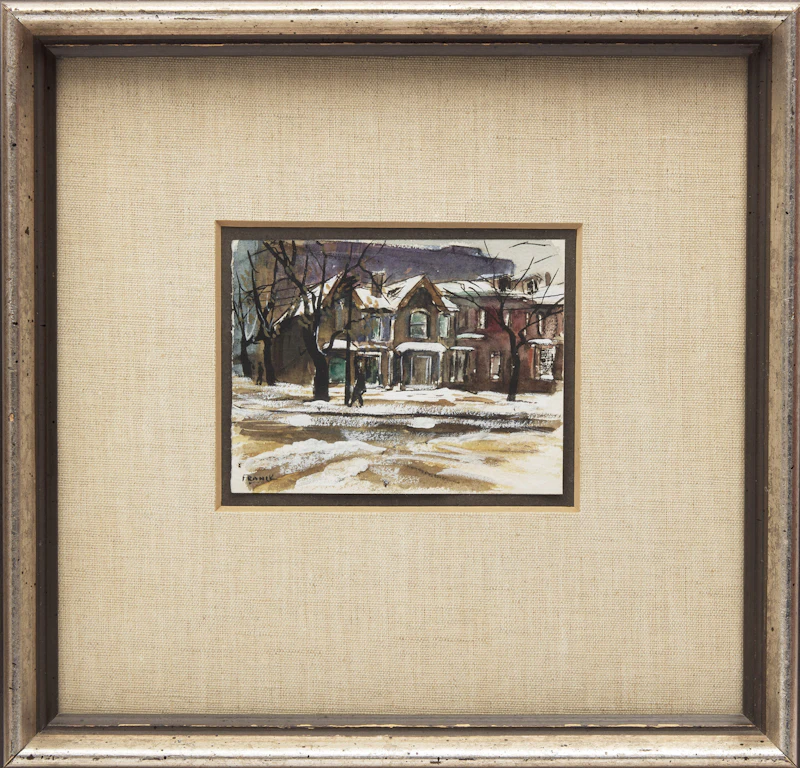 Albert Jacques Franck, Old St. Patrick Street; Wet Snow, two watercolours - view 2