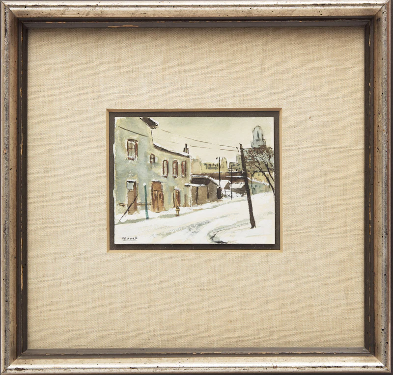 Albert Jacques Franck, Old St. Patrick Street; Wet Snow, two watercolours - view 5