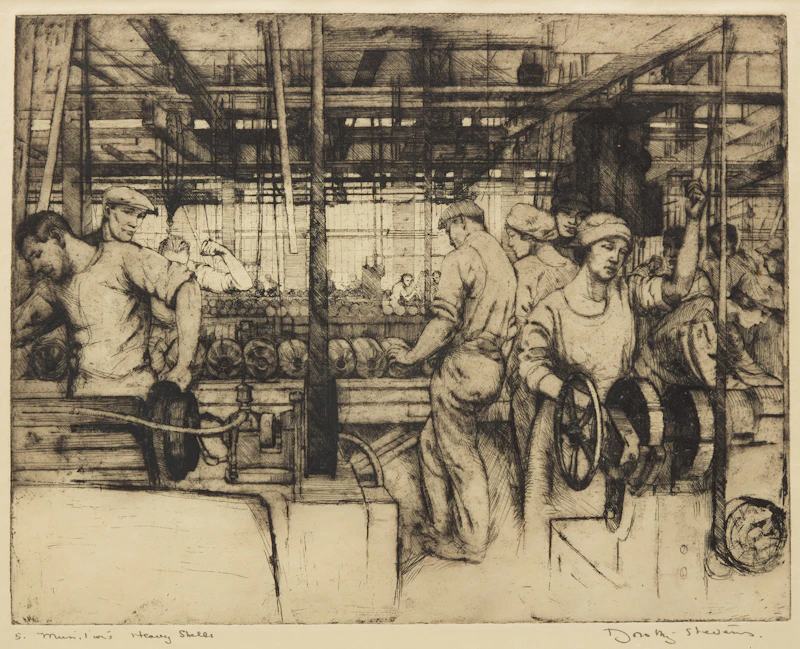 Munitions, Heavy Shells by Dorothy Stevens