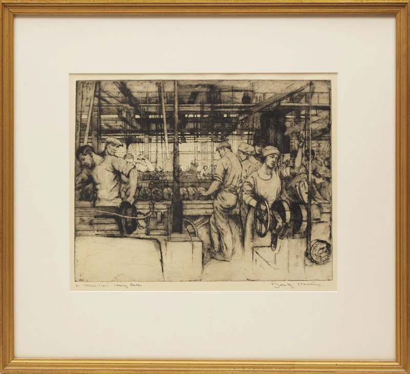 Dorothy Stevens, Munitions, Heavy Shells, etching - view 2