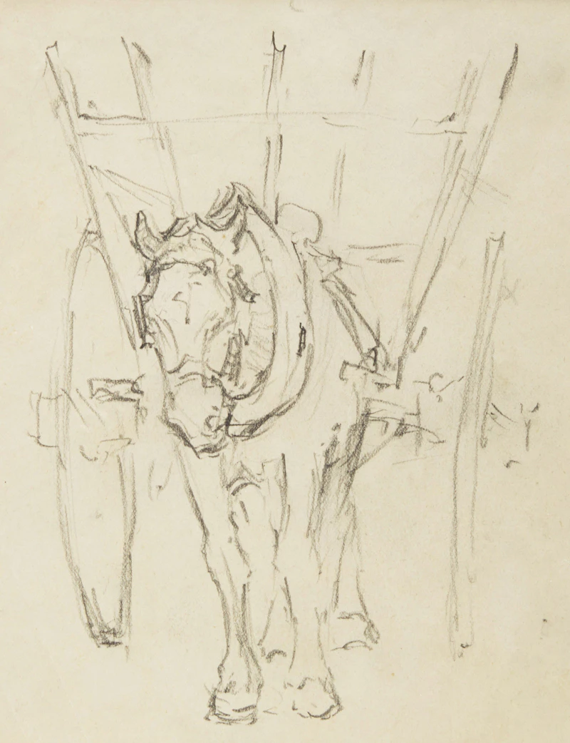 Horse and Cart by Manly Edward MacDonald