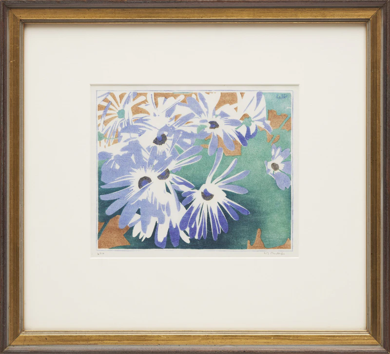 Walter Joseph Phillips, Cineraria, colour woodcut - view 2