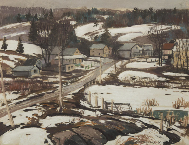 Village de Lac Ste. Marie by Frank Charles Hennessey
