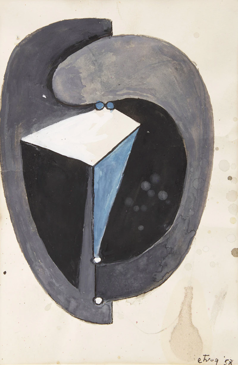 Untitled (Blue and Black) by Sorel Etrog
