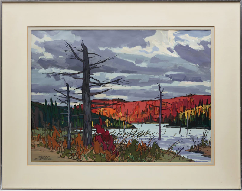 Thomas Frederick Haig Chatfield, Fall, Algonquin, acrylic on paper, 1975 - view 2