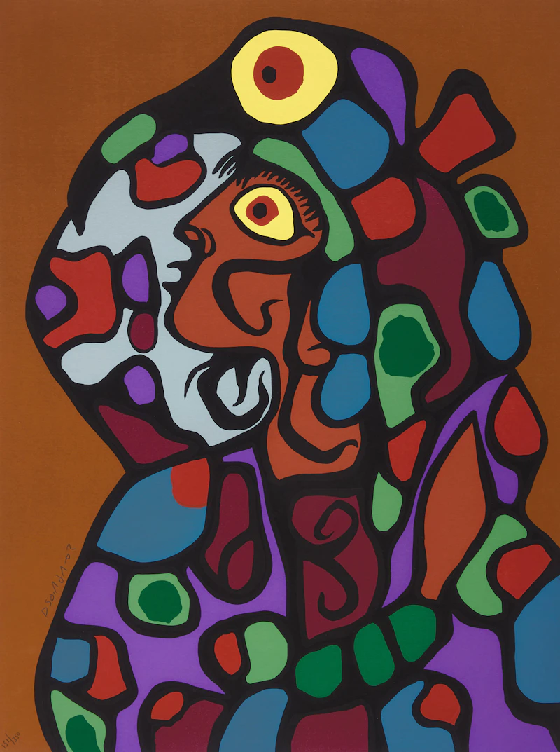 Norval Morrisseau, The Art of Norval Morrisseau, five colour serigraphs