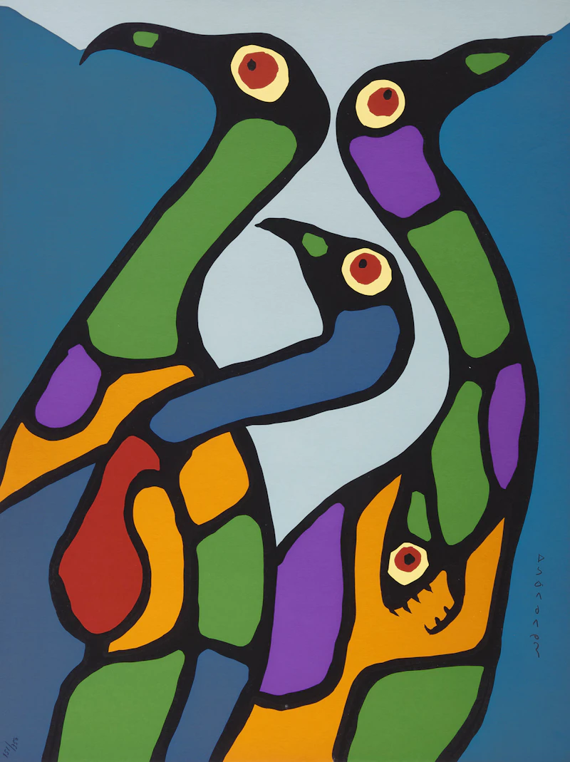 Norval Morrisseau, The Art of Norval Morrisseau, five colour serigraphs, 1979 - view 2